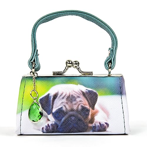 Mario Moreno Geldbörse Mops Welpe Hund Portemonnaie Geldbeutel Mini Bag Kunstleder mit Fotodruck Mario Moreno Geldbörse Mops Welpe Hund Portemonnaie Geldbeutel Mini Bag Kunstleder mit Fotodruck von Kögler