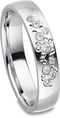 Kolibri Rings - Ring Silber 925 Damen Sternenhimmel 9 Zirkonia Steine Freundschaftsring Partnerring Verlobungsring - Inkl. Gravur und Etui Kolibri Rings - Ring Silber 925 Damen Sternenhimmel 9 Zirkonia Steine Freundschaftsring Partnerring Verlobungsring - Inkl. Gravur und Etui von Kolibri Rings