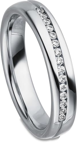 Kolibri Rings Damenring 15 Zirkonia Steine Sterling Silber 925 Ehering Verlobungsring Partnerring Freundschaftsring Ring - Gratis Gravur und Etui Kolibri Rings Damenring 15 Zirkonia Steine Sterling Silber 925 Ehering Verlobungsring Partnerring Freundschaftsring Ring - Gratis Gravur und Etui von Kolibri Rings