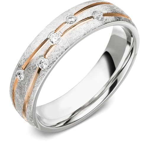 Kolibri Rings Damenring Eismatt Rot Vergoldet 5 Zirkonia Steine Sterling Silber 925 Ring Ehering Verlobungsring Partnerring Freundschaftsring - Inkl. Gratis Gravur und Etui Kolibri Rings Damenring Eismatt Rot Vergoldet 5 Zirkonia Steine Sterling Silber 925 Ring Ehering Verlobungsring Partnerring Freundschaftsring - Inkl. Gratis Gravur und Etui von Kolibri Rings