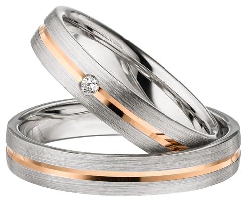 Kolibri Rings Eheringe Rot Vergoldet Verlobungsringe Silber 925 Zirkonia Stein Set - Gratis Gravur und Etui Kolibri Rings Eheringe Rot Vergoldet Verlobungsringe Silber 925 Zirkonia Stein Set - Gratis Gravur und Etui von Kolibri Rings