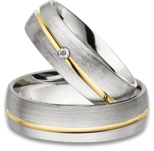 Kolibri Rings Eheringe Silber 925 Vergoldet Zirkonia Stein Set - Gratis Gravur und Etui Kolibri Rings Eheringe Silber 925 Vergoldet Zirkonia Stein Set - Gratis Gravur und Etui von Kolibri Rings