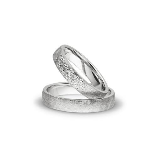 Kolibri Rings Eheringe Silber Eismatt Rhodiniert 925 Paarpreis Nickelfrei Zirkonia Steine Sternenhimmel Trauringe Freundschaftsringe Partnerringe 100% Made in Germany- Inkl. Gratis Etui + Gravur Kolibri Rings Eheringe Silber Eismatt Rhodiniert 925 Paarpreis Nickelfrei Zirkonia Steine Sternenhimmel Trauringe Freundschaftsringe Partnerringe 100% Made in Germany- Inkl. Gratis Etui + Gravur von Kolibri Rings