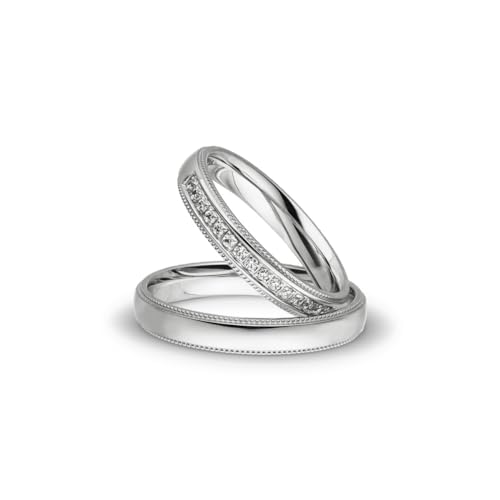 Kolibri Rings Eheringe Silber Rhodiniert 15 Zirkonia Steine Trauringe Partnerringe Freundschaftsringe Paarpreis - Gratis Gravur und Etui Kolibri Rings Eheringe Silber Rhodiniert 15 Zirkonia Steine Trauringe Partnerringe Freundschaftsringe Paarpreis - Gratis Gravur und Etui von Kolibri Rings