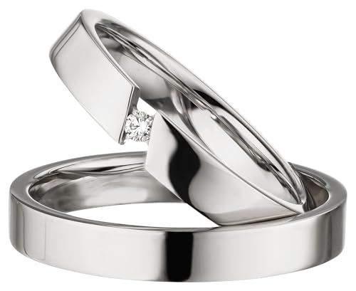 Kolibri Rings Eheringe Verlobungsringe Silber 925 Spannringoptik Zirkonia Stein Set - Gratis Gravur und Etui Kolibri Rings Eheringe Verlobungsringe Silber 925 Spannringoptik Zirkonia Stein Set - Gratis Gravur und Etui von Kolibri Rings