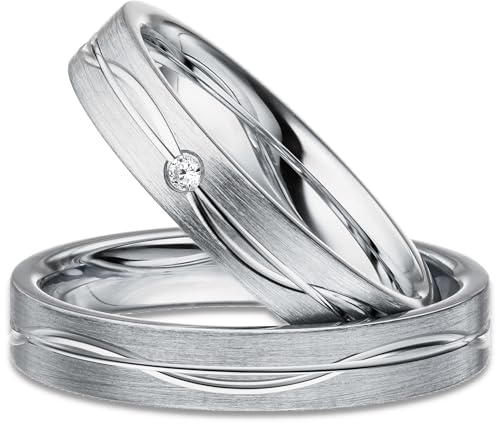Kolibri Rings Eheringe Verlobungsringe Silber 925 Zirkonia Stein Set - Gravur und Etui Kolibri Rings Eheringe Verlobungsringe Silber 925 Zirkonia Stein Set - Gravur und Etui von Kolibri Rings
