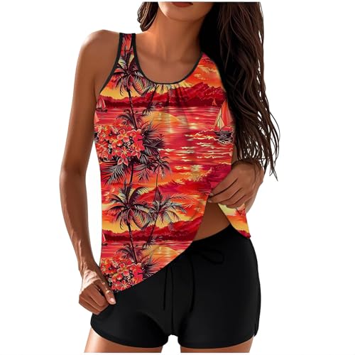 Bikini Damen Set Bauchweg Zweiteilig Badeanzug Große Größen Push Up Bademode Set Elegant Einfarbig Bauch Weg Tankini Oberteile Gepolsterte mit Badeshorts-Sets Hoher Taille Strandmode Schwimmanzug Bikini Damen Set Bauchweg Zweiteilig Badeanzug Große Größen Push Up Bademode Set Elegant Einfarbig Bauch Weg Tankini Oberteile Gepolsterte mit Badeshorts-Sets Hoher Taille Strandmode Schwimmanzug von Komiseup