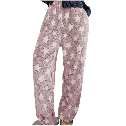 Jogginghose Damen Teddy Fleece Pyjamahose High Waist Yogahose Elegant Winter Warm Hosen Frauen Plüsch Schlafhose Elastischer Bund Winterhose Flauschig Einfarbig Freizeithose Loose Schlafanzughose Jogginghose Damen Teddy Fleece Pyjamahose High Waist Yogahose Elegant Winter Warm Hosen Frauen Plüsch Schlafhose Elastischer Bund Winterhose Flauschig Einfarbig Freizeithose Loose Schlafanzughose von Komiseup