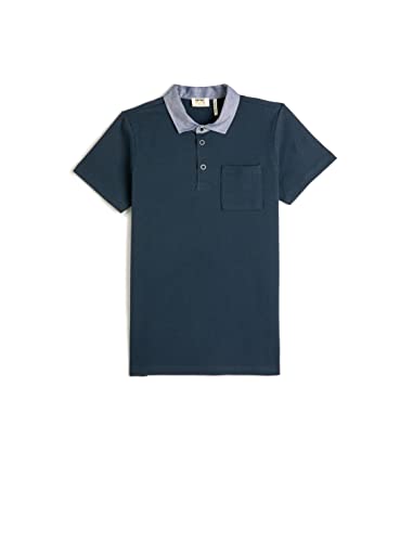 Koton Boys Polo Neck T-Shirt Short Sleeve One Pocket Detail Cotton von Koton