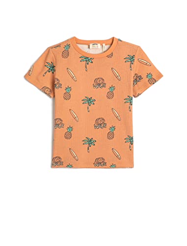 Koton Boys T-Shirt Printed Short Sleeve Crew Neck Cotton von Koton