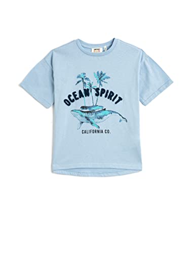 Koton Boys T-Shirt Short Sleeve Whale Printed Cotton von Koton