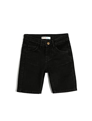 Koton Boyss Jean Pockets Cotton - Straight Fit Shorts, Grey (033), 11-12 Jahre EU von Koton