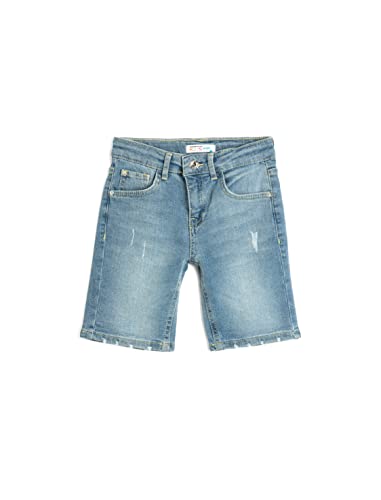 Koton Boyss Skinny Jean Pockets Destroyed Cotton Shorts, Navy (715), 4-5 Jahre EU von Koton