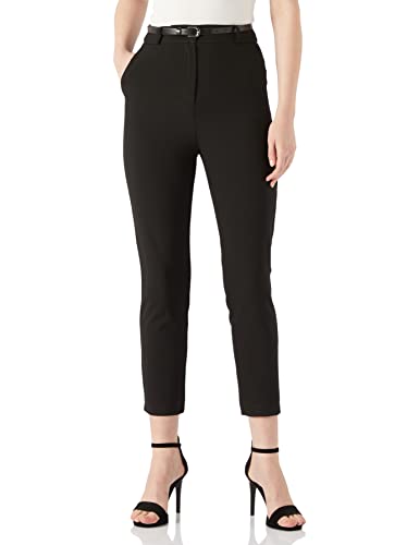 Koton Damen Belt Waist Carrot Pants, Black (999), 34 EU von Koton