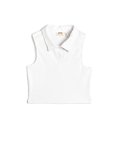 Koton Girls Polo Neck Crop Tank Top Sleeveless Cotton Ribbed von Koton