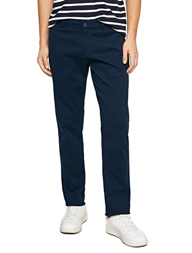 Koton Herren Basic Gabardin Lässige Hose, Marineblau (720), 38 von Koton