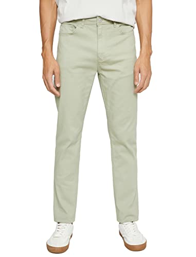 Koton Men Basic Gabardine Trousers Slim Fit Buttoned Pocket Detailed von Koton