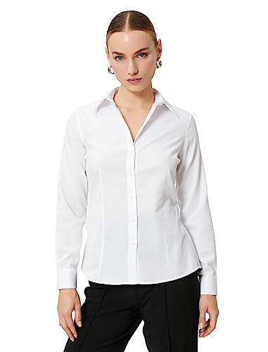 Koton Women Long Sleeve Cotton Basic Shirt von Koton