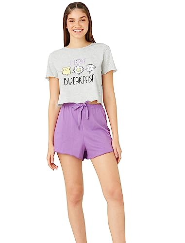 Koton Women Shorts Pyjama Set Short Sleeve Printed von Koton