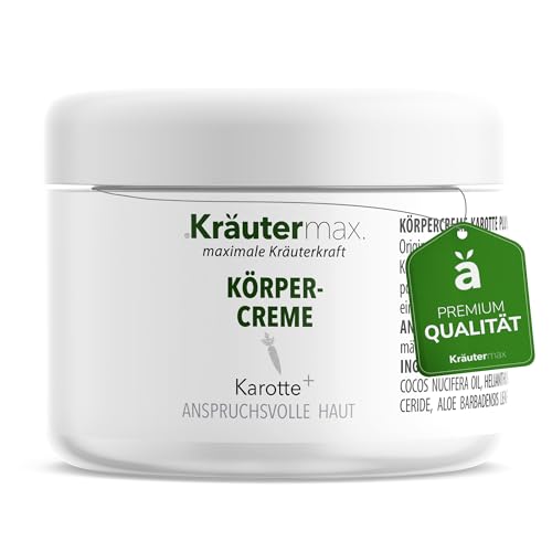 Kräutermax Karottenöl Creme für Körper - Naturkosmetik für Damen und Männer - Körpercreme mit Karotte und Vanille 1 x 200 ml Kräutermax Karottenöl Creme für Körper - Naturkosmetik für Damen und Männer - Körpercreme mit Karotte und Vanille 1 x 200 ml von Kräutermax.