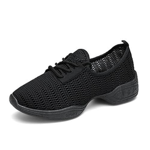 Damen Jazz-Schuhe Tanzsneaker,Damen Tanz-Sneaker Jazz-Schuhe,Tanzschuhe für Sport,Walking,Damen Tanzschuhe Jazz Tanzsneaker,Geteilte Sohle,FüR Line Dance,Jazz Und Andere Tanzstile von Kraftpaid