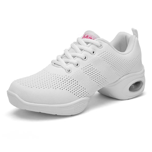 Damen Tanzsneaker,Damen Jazz-Schuhe Tanzsneaker,Walking Tanzschuhe,Tango Gymnastik Sportschuhe,Damen Geteilte Sohle Tanzschuhe,Trainer leichte Jazz Fersenschuhe,Für Tanzen Fitness Yoga von Kraftpaid