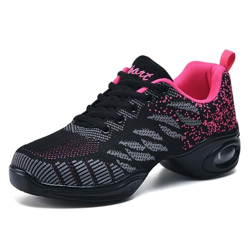 Damen Tanzsneaker,Training Tanzsneaker,Walking Tanzschuhe,Damen Tanzschuhe Jazz Tanzsneaker,Split Sole Athletic Schuhe,Luftkissen Modern Tanzschuhe Plattform,Für Modern Tanz Tango Gymnastik von Kraftpaid