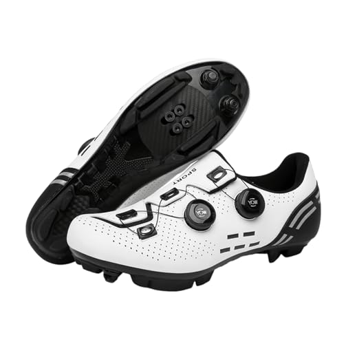 Kraftpaid Mountainbike Schuhe Herren,Fahrradschuhe Herren,Spinning Schuhe Damen,Rennrad Schuhe MäNner,Rennrad MTB Radschuhe,Mountainbike Sneaker,Atmungsaktiv Harte Sohle,Reflektierende Streifen von Kraftpaid