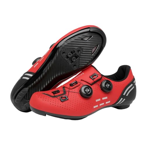 Kraftpaid Mountainbike Schuhe Herren,Fahrradschuhe Herren,Spinning Schuhe Damen,Rennrad Schuhe MäNner,Rennrad MTB Radschuhe,Mountainbike Sneaker,Atmungsaktiv Harte Sohle,Reflektierende Streifen von Kraftpaid