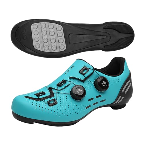 Kraftpaid Mountainbike Schuhe Herren,Fahrradschuhe Herren,Spinning Schuhe Damen,Rennrad Schuhe MäNner,Rennrad MTB Radschuhe,Mountainbike Sneaker,Atmungsaktiv Harte Sohle,Reflektierende Streifen von Kraftpaid