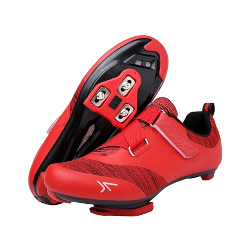 Kraftpaid Mountainbike Schuhe Herren,Spinning Schuhe Damen,Rennradschuhe Herren,Herren Radschuhe Damen,MTB Radsportschuhe Mountainbike Schuhe Atmungsaktive Outdoor-Radschuhe Fahrrad MTB Schuhe von Kraftpaid