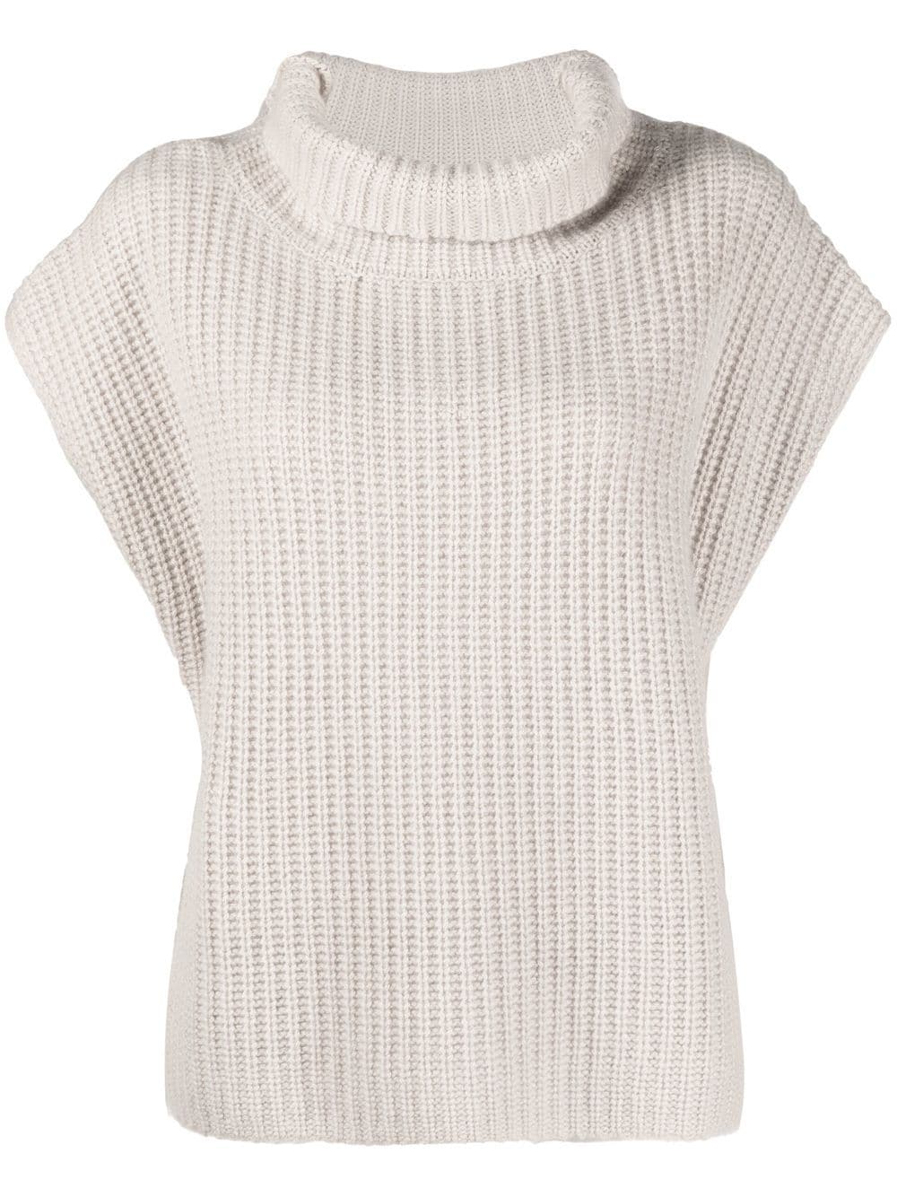 Kristensen Du Nord Kurzärmeliger Rollkragenpullover - Nude von Kristensen Du Nord