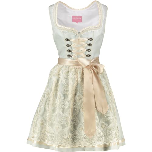 Krüger Dirndl Mini Dirndl Dalina 412465-050-81 hellblau Paisley, Gr.36 Damen von Krüger