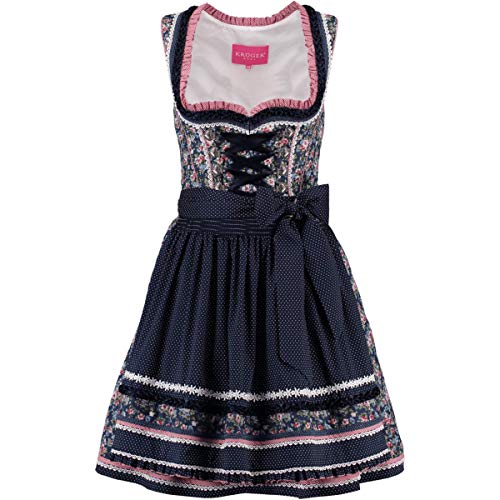 Krüger Dirndl Mini Dirndl Eleni blau, Gr.40 Damen von Krüger