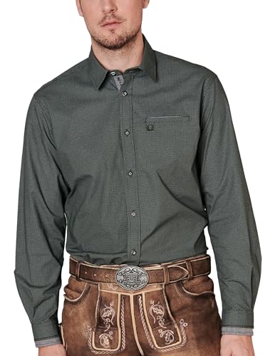 Krüger Herren Trachten Hemd lang, Modell: Paulo, Langarm, Art.-Nr. 912167-0-0005, M, Krüger Herren Trachten Hemd lang, Modell: Paulo, Langarm, Art.-Nr. 912167-0-0005, M, von Krüger