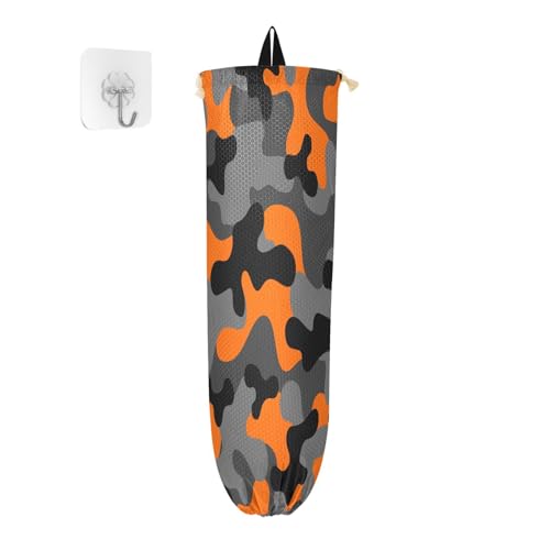 Plastiktütenhalter zum Aufhängen, Orange, Militär-Tarnmuster, Lebensmitteltasche, Organizer, Küche, Camouflage, Plastiktüte, Aufbewahrung, Mülleimer, Einkaufstasche, Müllbeutel für Bauernhaus, Plastiktütenhalter zum Aufhängen, Orange, Militär-Tarnmuster, Lebensmitteltasche, Organizer, Küche, Camouflage, Plastiktüte, Aufbewahrung, Mülleimer, Einkaufstasche, Müllbeutel für Bauernhaus, von Ksajwzf