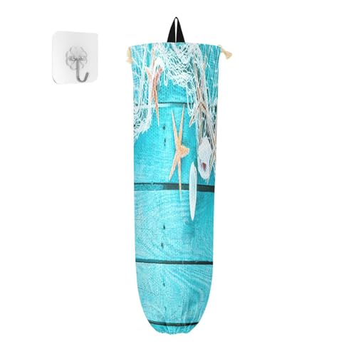 Plastiktütenhalter zum Aufhängen, Ozean, Strand, Holz, Seestern, Lebensmitteltasche, Organizer, Küche, Blau, Blaugrün, Plastiktüte, Aufbewahrung, Mülleimer, Einkaufstasche, Müllbeutel für Bauernhaus, Plastiktütenhalter zum Aufhängen, Ozean, Strand, Holz, Seestern, Lebensmitteltasche, Organizer, Küche, Blau, Blaugrün, Plastiktüte, Aufbewahrung, Mülleimer, Einkaufstasche, Müllbeutel für Bauernhaus, von Ksajwzf