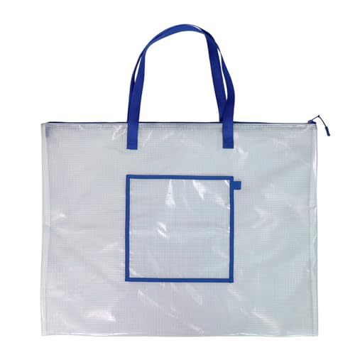 Ksikdeg Project Bag Transparente Poster-Tasche mit Tragegriff, wasserdichte Künstler-Tragetasche für Kinder, Künstler,, blau, 26*0in66*50.8cm Ksikdeg Project Bag Transparente Poster-Tasche mit Tragegriff, wasserdichte Künstler-Tragetasche für Kinder, Künstler,, blau, 26*0in66*50.8cm von Ksikdeg