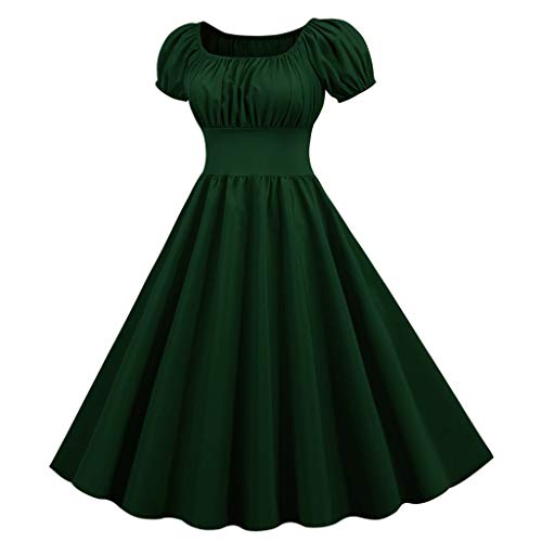 Vintage Kleider Damen: Festlich Lang mit Ärmel Cocktailkleid Brautkleid Sexy Rot Curvy A Linie Partykleid Abendkleid Große Größen Elegant Rockabilly Kleider Ballkleider von Kswlwccpp