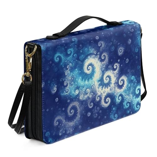 Kuiaobaty Bibeltasche mit Boho-Spiral-Pixel-Druck, Griff und Stifttasche, Wirbelkunst, Blumen-Bibelhülle, groß, Damen, Bibeltragetasche mit Schultergurt Kuiaobaty Bibeltasche mit Boho-Spiral-Pixel-Druck, Griff und Stifttasche, Wirbelkunst, Blumen-Bibelhülle, groß, Damen, Bibeltragetasche mit Schultergurt von Kuiaobaty