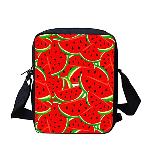 Kuiaobaty Damen-Umhängetasche, Handytasche mit verstellbarem Riemen, kleine Kuriertasche, Mädchen, lässige Schultertasche, wassermelone von Kuiaobaty