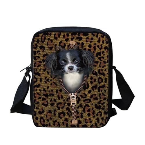 Kuiaobaty Kleine Umhängetasche für Damen, kleine Kuriertasche für Schulmädchen, verstellbarer Riemen, Schultertasche für Reisen, Neuheit Pocket Dog von Kuiaobaty