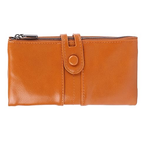 Elegante Clutch-Geldbörse, RFID-blockierendes Leder, Mit Umlaufendem Reißverschluss, Damen-Geldbörse, PU-Leder, Lange Damen-Geldbörse, RFID-blockierende Geldbörse, Kreditkarten-Clutch, Weiblich, Lange von Kuuleyn