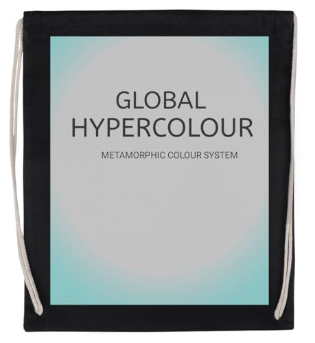 Global Hypercolour Unisex-Sporttasche, Schwarz, Umweltfreundlicher Sack von Kwantees