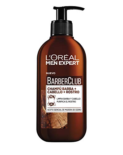 L'Oreal Paris Men Expert - Barber Club 3-in-1-Shampoo für Bart, Haare und Gesicht, 400 ml (2 Einheiten mit jeweils 200 ml) von L'Oréal Paris