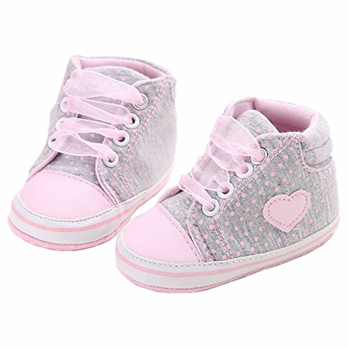 L-Peach Babyschuhe Kleinkind Mädchen Neugeboren Lauflernschuhe Turnschuhe Freizeitschuhe für Kinder Baby 0-18 Monate von L-Peach