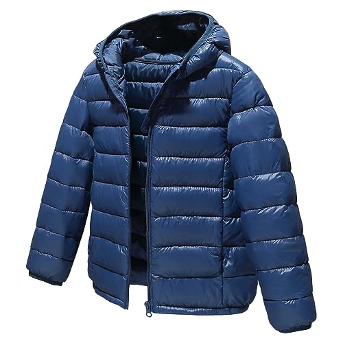 L SERVER Daunenjacke Kinder Jungen mit Kapuze Winddichter Warmer Parka Mädchen Stylische Leichte Winterjacke Sportliche Steppjacke Wintermantel, Marineblau, 134-140 L SERVER Daunenjacke Kinder Jungen mit Kapuze Winddichter Warmer Parka Mädchen Stylische Leichte Winterjacke Sportliche Steppjacke Wintermantel, Marineblau, 134-140 von L SERVER
