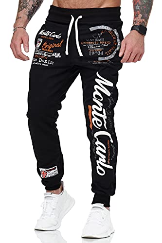 L.gonline Herren Jogginghose lang | Monte Carlo 592 | Schwarz | XXL von L.gonline