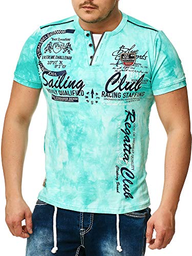 Verwaschenes Herren T-Shirt Sailing Club 2879 (Mint, L-Slim) von L.gonline