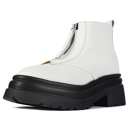 L37 HANDMADE SHOES Damen Bad Moon Rising Fashion Boot, White, 39 EU von L37 HANDMADE SHOES